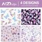 12 Sheet Butterfly Wrapping Paper Purple Pink Butterfly Gift Wrap Paper